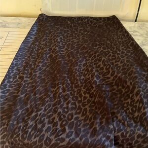 Amazon Leopard Print Maxi Skirt - Black and Brown